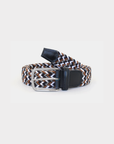 Robert Charles Woven Elastic Belt | 1005 Multi Navy/Brown/White