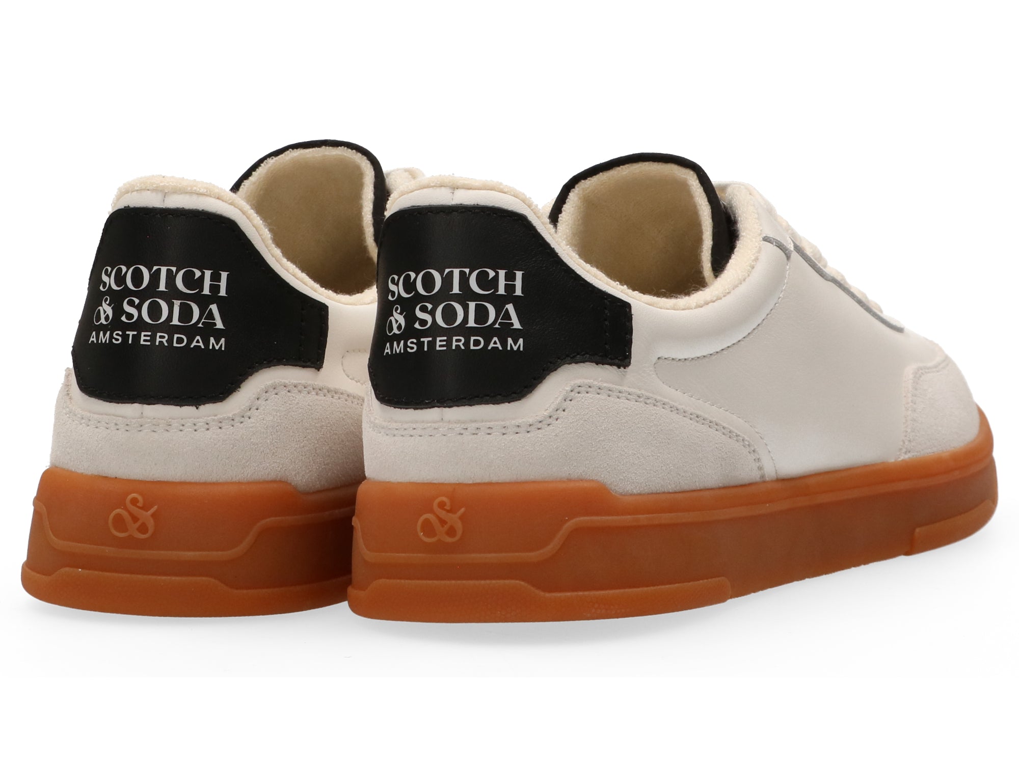 Scotch &amp; Soda Slim Sneaker | White/Black