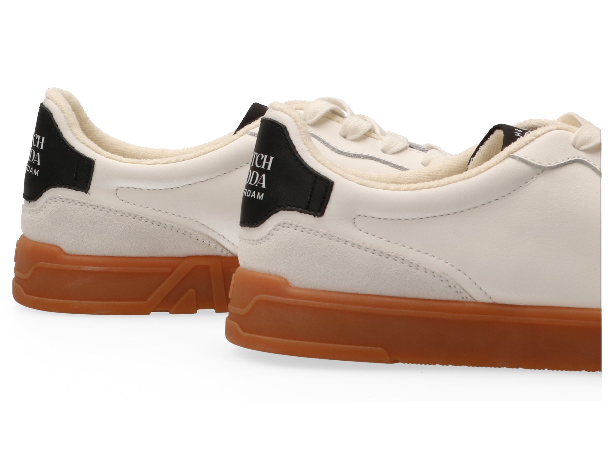 Scotch &amp; Soda Slim Sneaker | White/Black