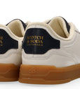 Scotch & Soda Slim Sneaker | Cream/Navy