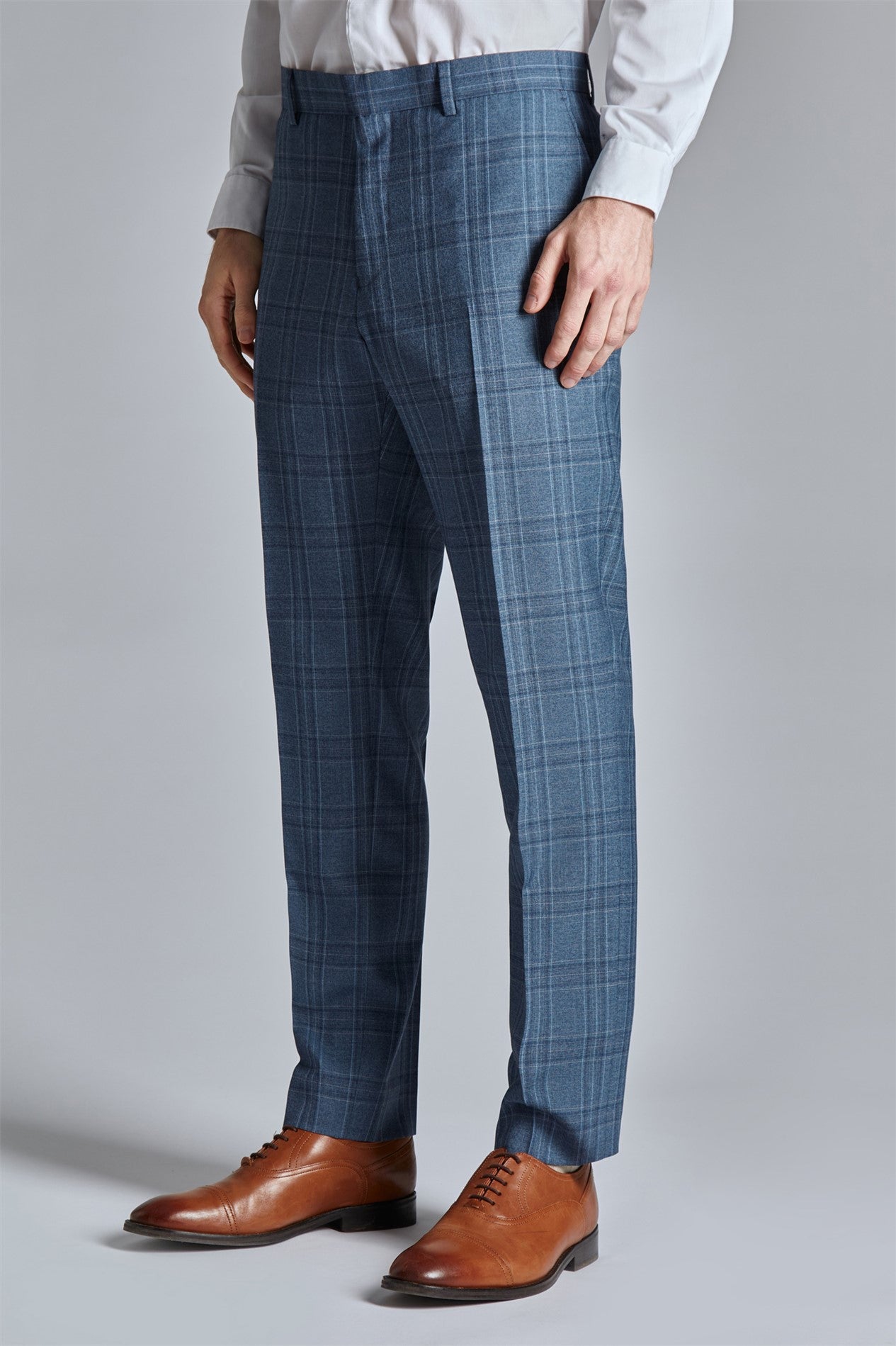 Ted Baker Adlers Suit | Mid Blue Check