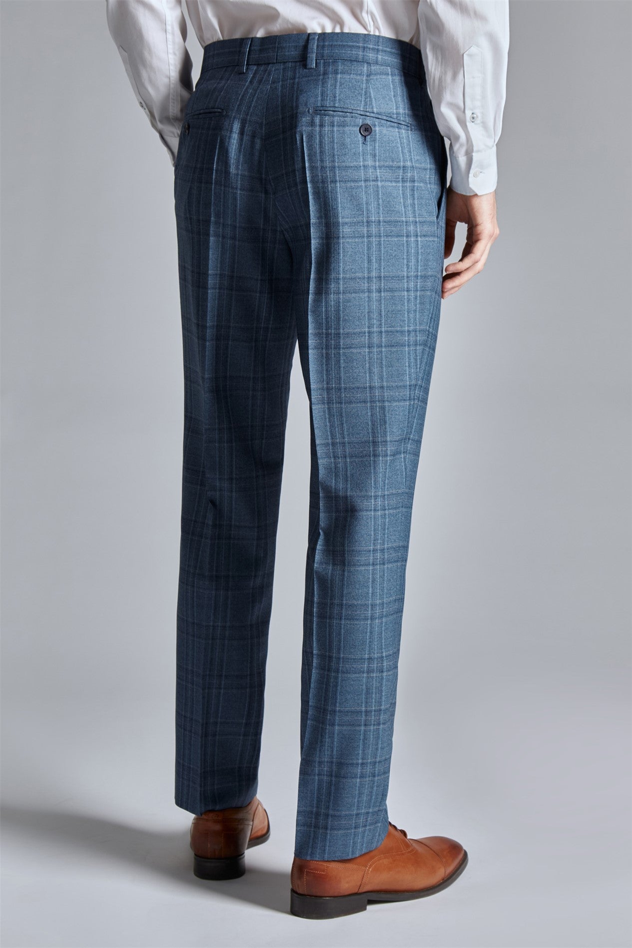 Ted Baker Adlers Suit | Mid Blue Check