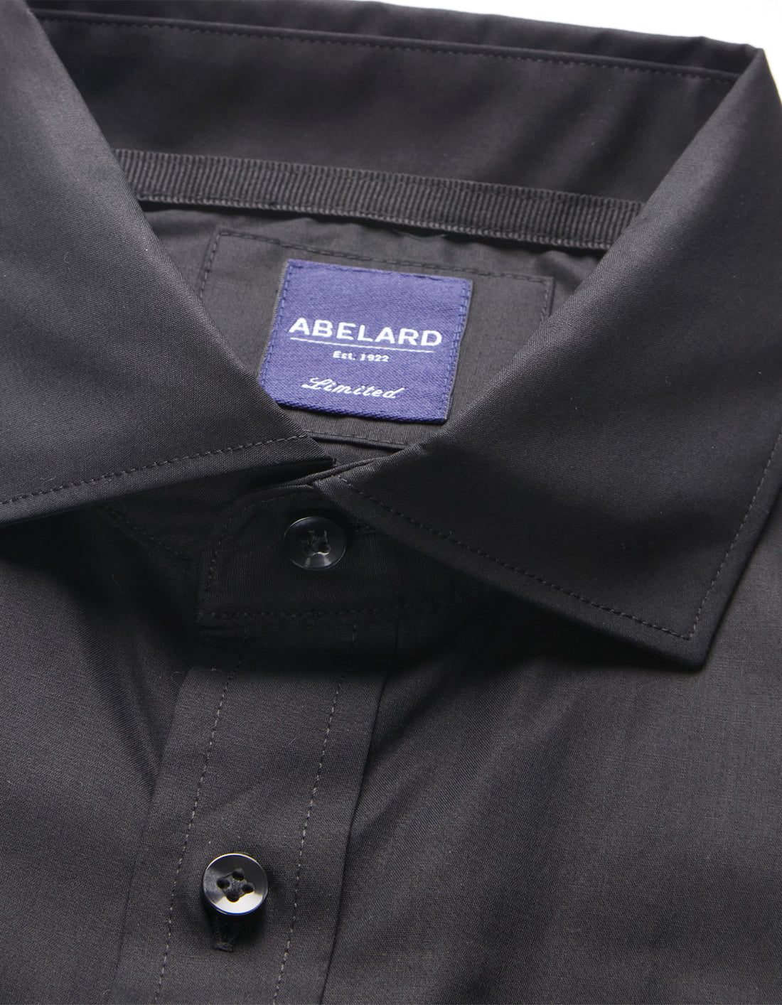 Abelard Santo Slim Spec Long Sleeve Shirt | Black