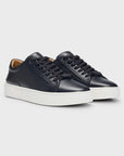 BOSS Gary Leather Sneaker | Navy