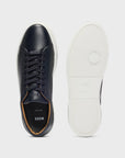 BOSS Gary Leather Sneaker | Navy