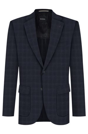 BOSS Hutson Blazer | Dark Navy Check