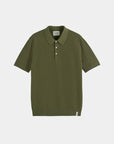 Scotch & Soda Knit Polo Shirt | Olive