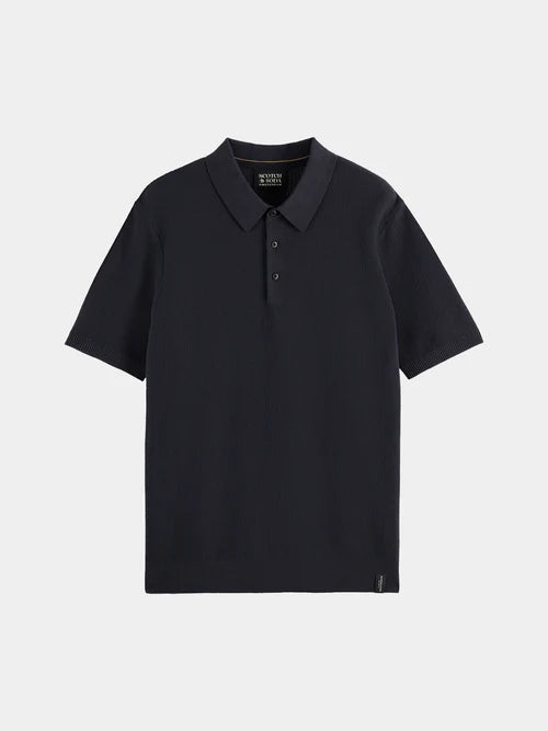 Scotch &amp; Soda Knit Polo Shirt | Night