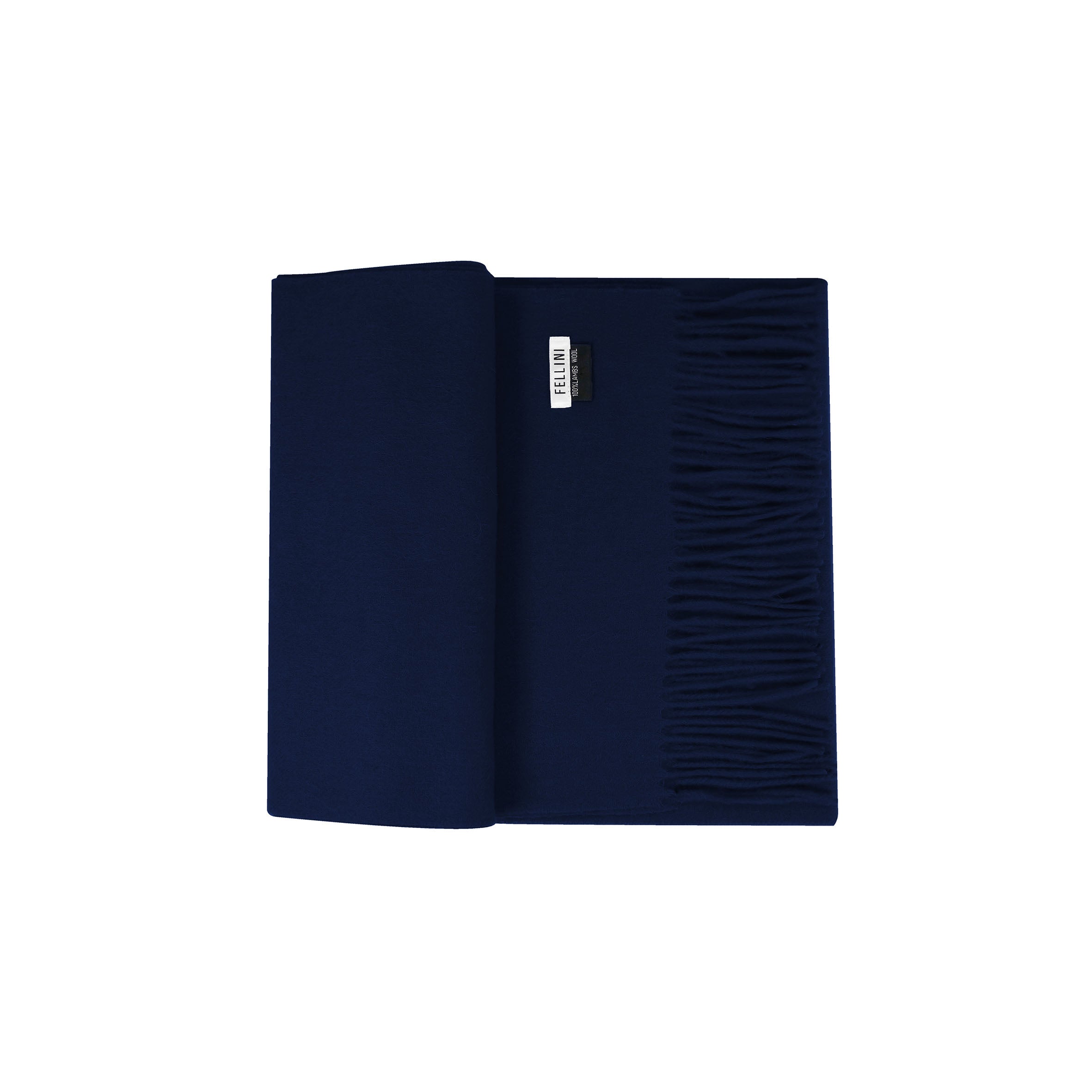 Fellini Italian Wool Scarf | Navy