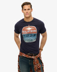 Superdry Gasoline Graphic Relaxed Tee | Truest Navy