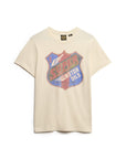 Superdry Gasoline Graphic Relaxed Tee | Rice White