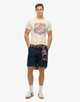 Superdry Gasoline Graphic Relaxed Tee | Rice White