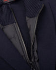 Gran Sasso Giacca Rain Wool Knit Blazer | Navy