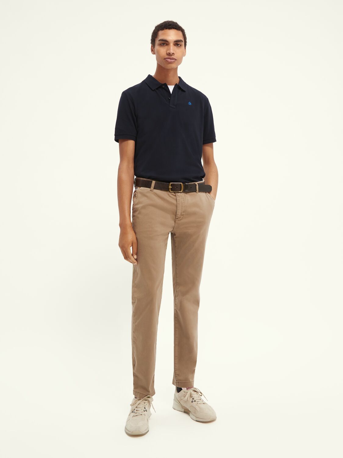 Scotch &amp; Soda Pique Polo Shirt | Night