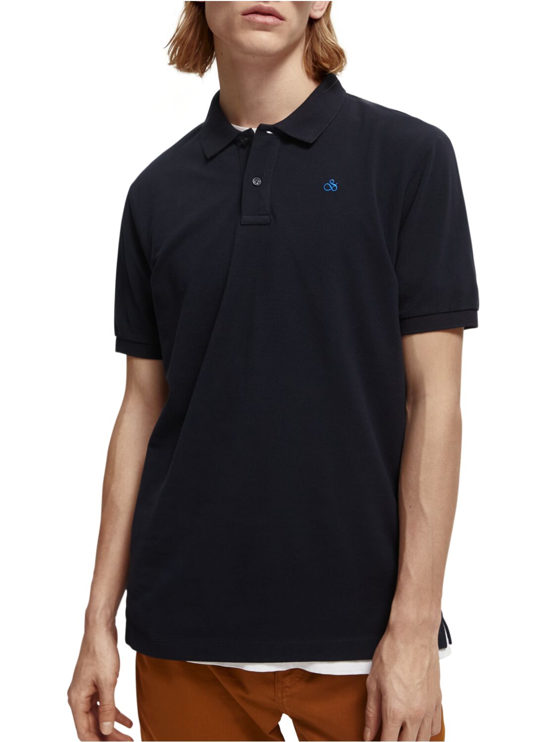 Scotch &amp; Soda Pique Polo Shirt | Night