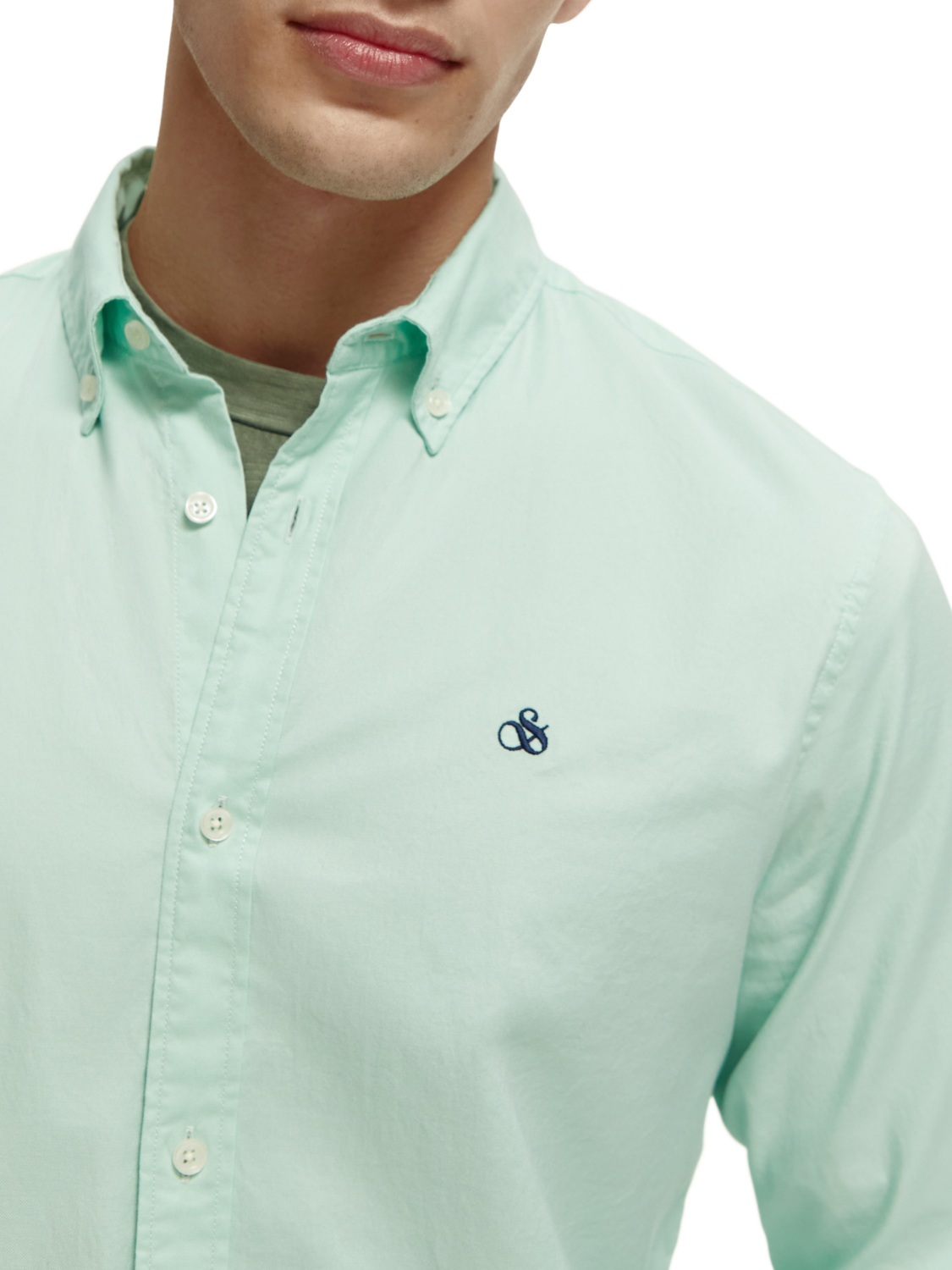 Scotch &amp; Soda Organic Oxford Shirt | Mint