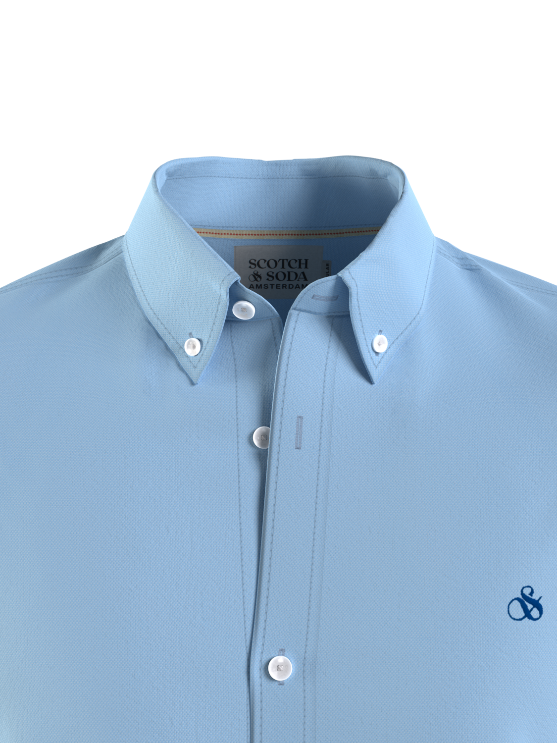 Scotch &amp; Soda Organic Oxford Shirt | Sky