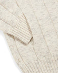 Gran Sasso Giubino Wool Zip Polo Cardigan | Oat