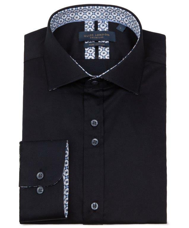 Navy Crewneck Long Sleeve T-Shirt by Comme des Garçons Shirt on Sale