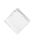 Monti Castello Pocket Square | White Silk