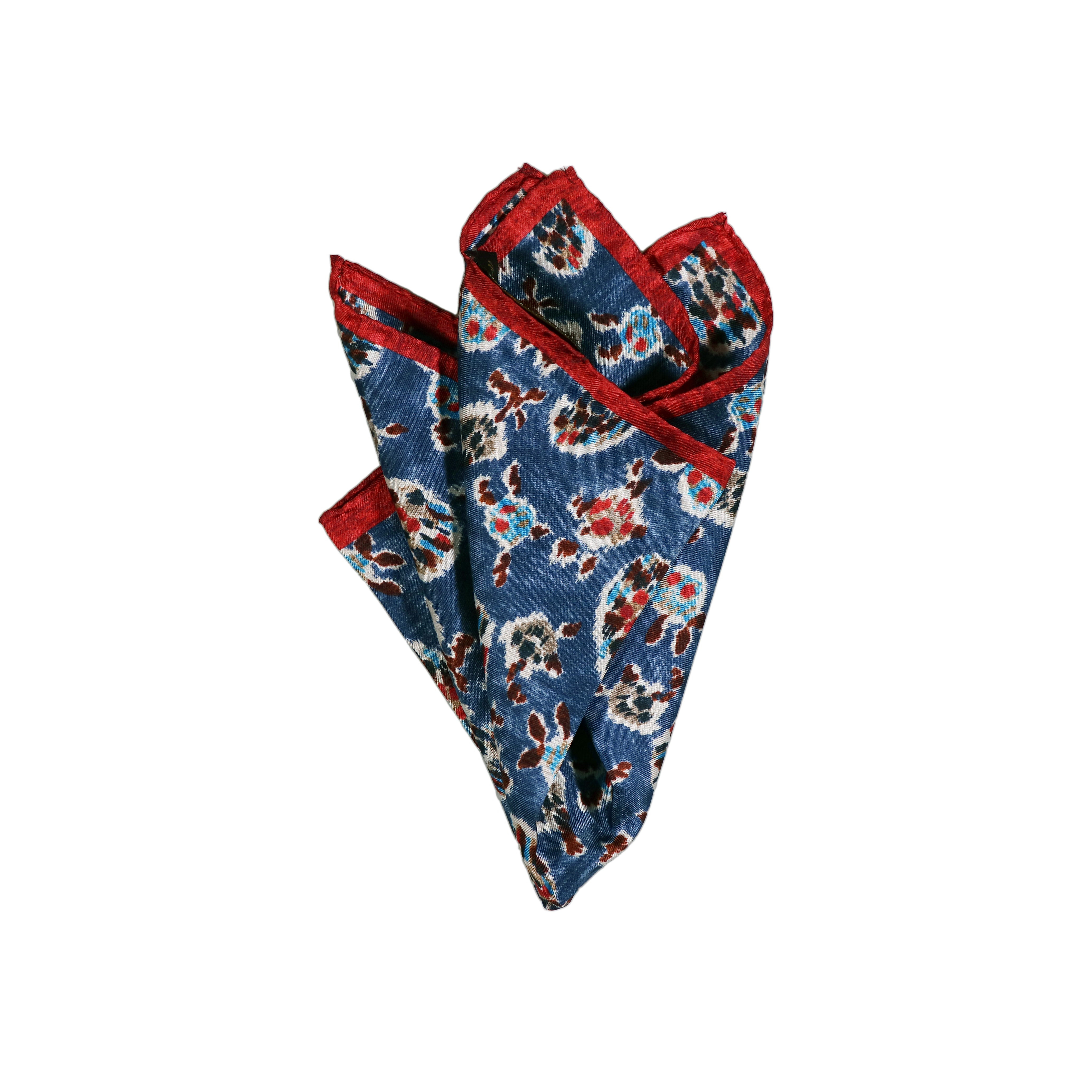 Monti Castello Silk Pocket Square | Ikat