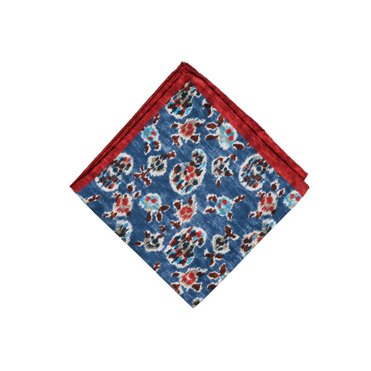 Monti Castello Silk Pocket Square | Ikat