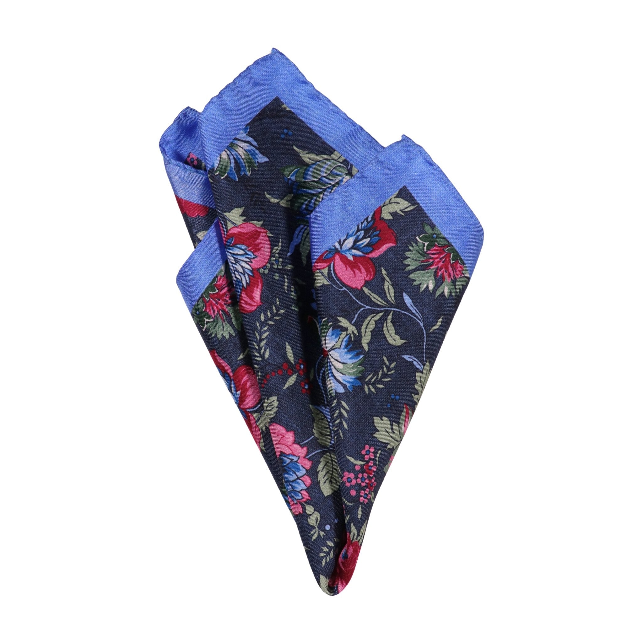 Monti Castello Silk Pocket Square | Spring Garden