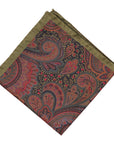 Monti Castello Silk Pocket Square | Paisley Party