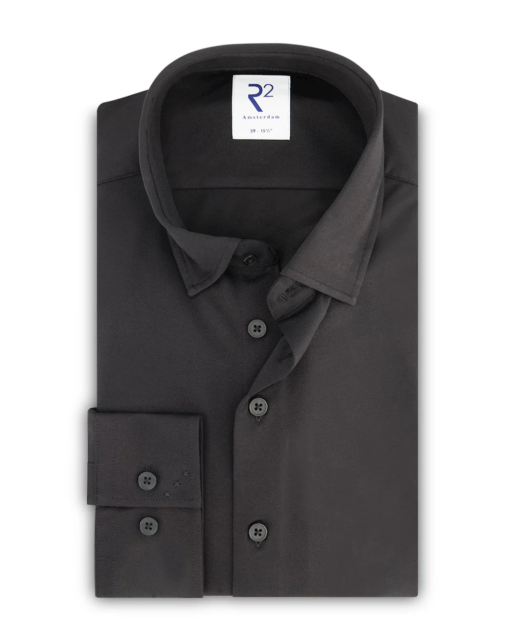 R2 Amsterdam Travel Knit Shirt | Black