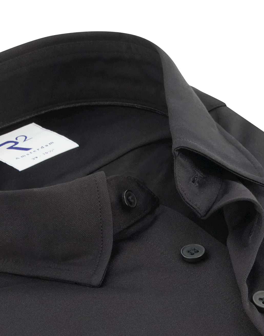 R2 Amsterdam Travel Knit Shirt | Black