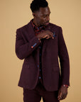 A Fish Named Fred Pique Blazer | Burgundy