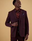 A Fish Named Fred Pique Blazer | Burgundy