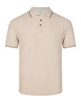 R2 Amsterdam Cotton Melange Polo | Sand