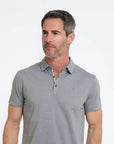 R2 Amsterdam Cotton/Linen Blend Polo | Sage