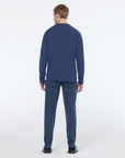 Scotch & Soda Mott Jersey Chino | Navy Houndstooth