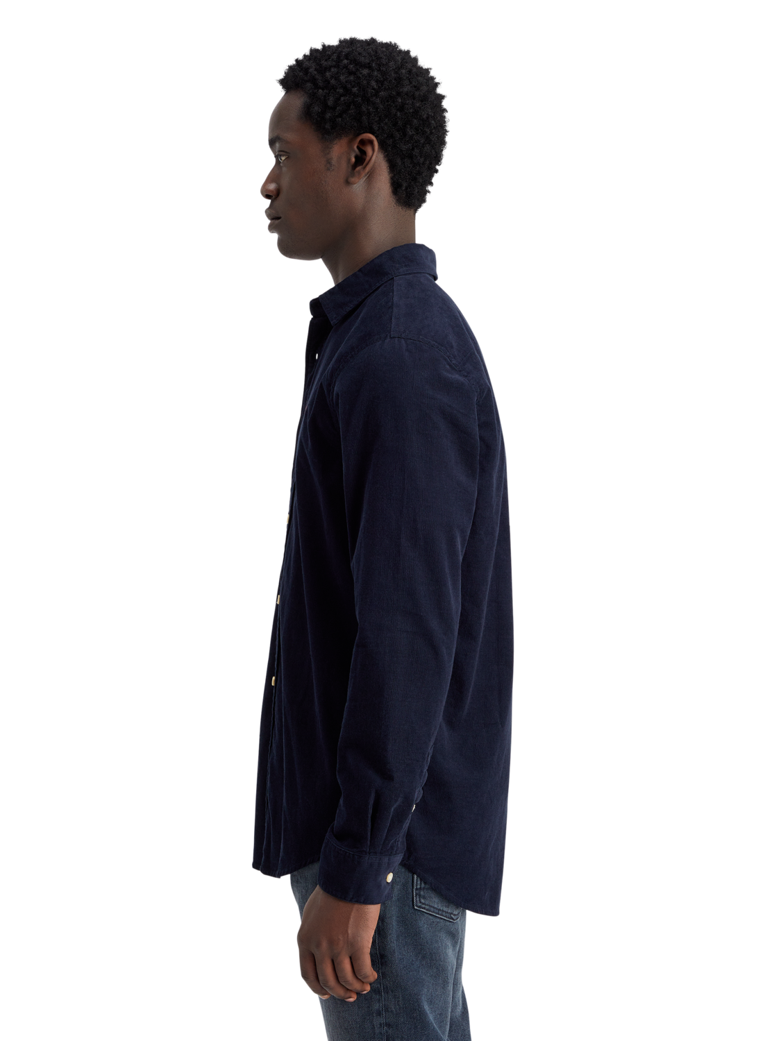 Scotch &amp; Soda Fine Corduroy Shirt | Navy
