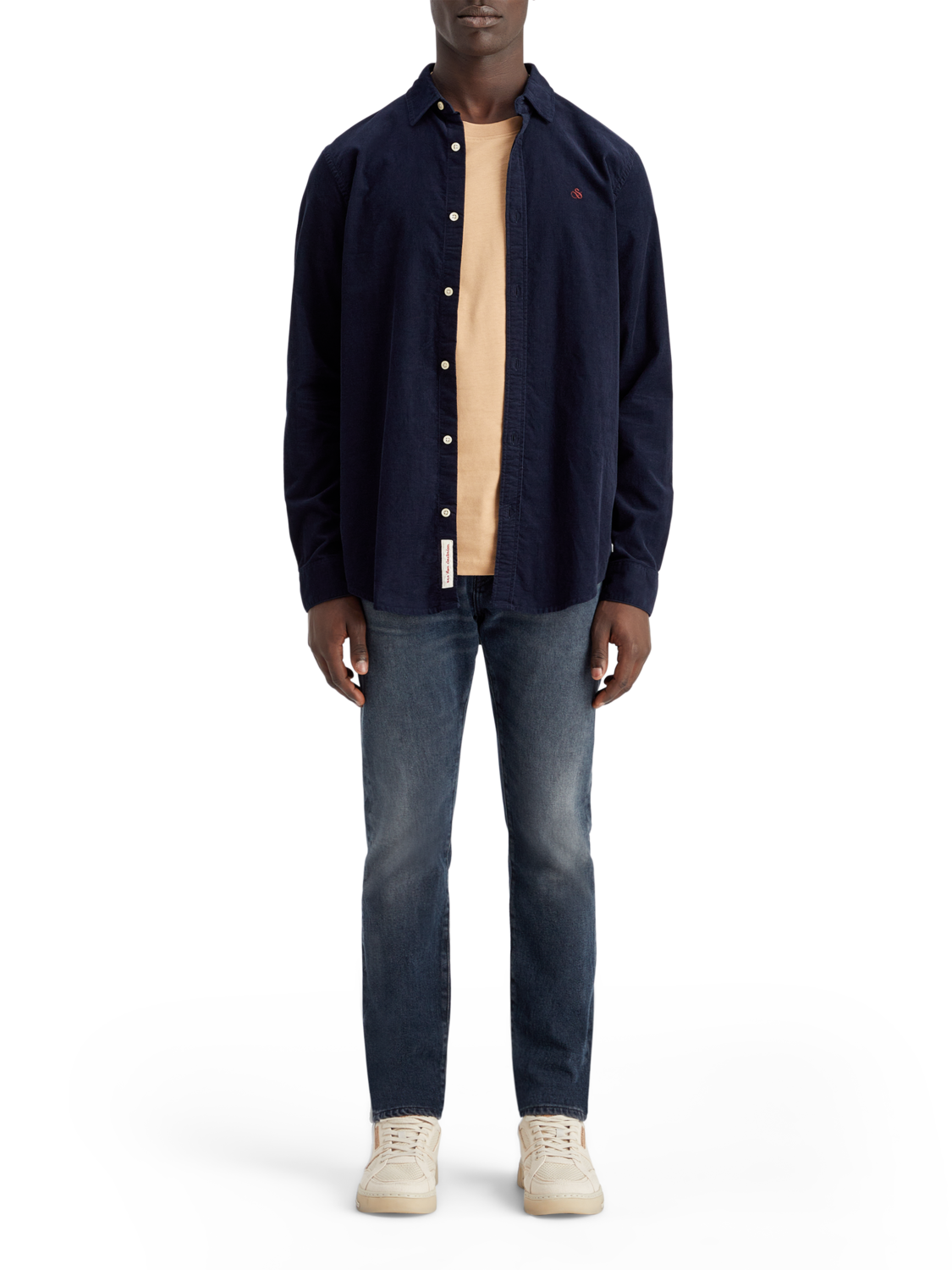 Scotch &amp; Soda Fine Corduroy Shirt | Navy