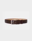 Robert Charles Leather Belt |  1502 Brown Crocodile