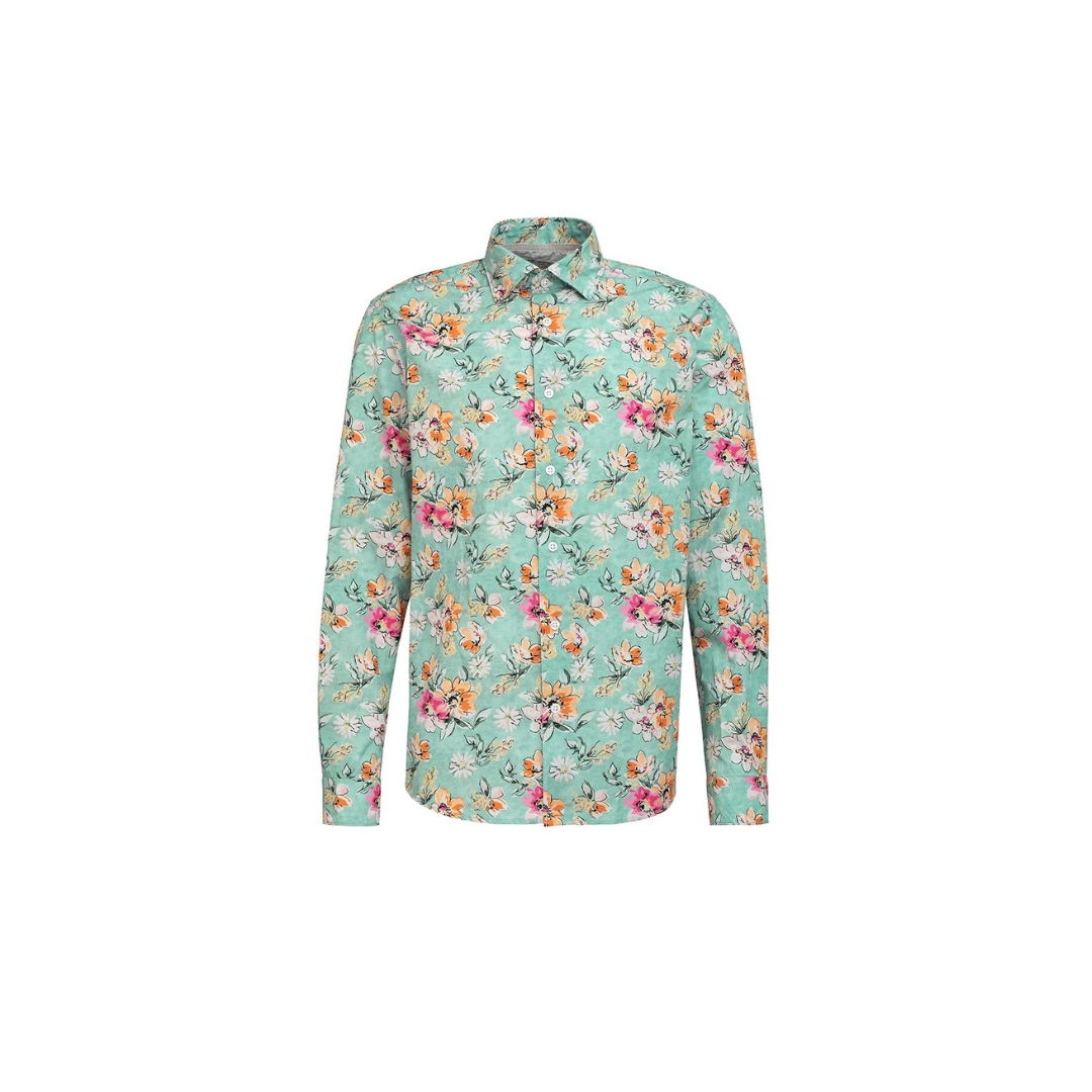 Fil Noir Retro Floral Shirt | Mint