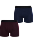 Superdry Boxer Offset Double Pack | Navy/Burgundy