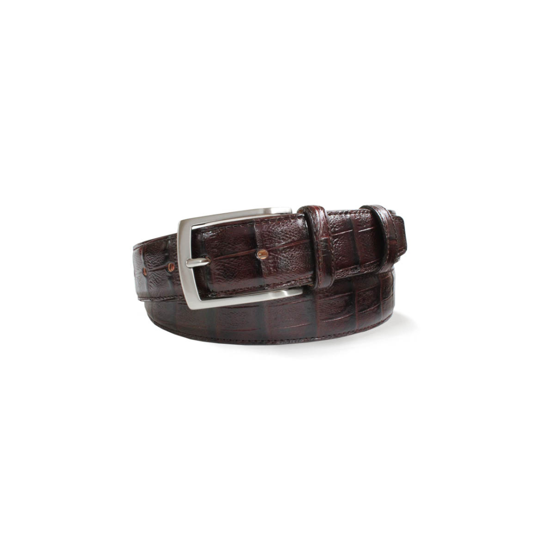 Robert Old Brown Woven Leather Belt