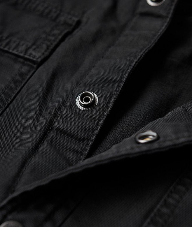 Superdry Canvas Workwear O/Shirt | Black