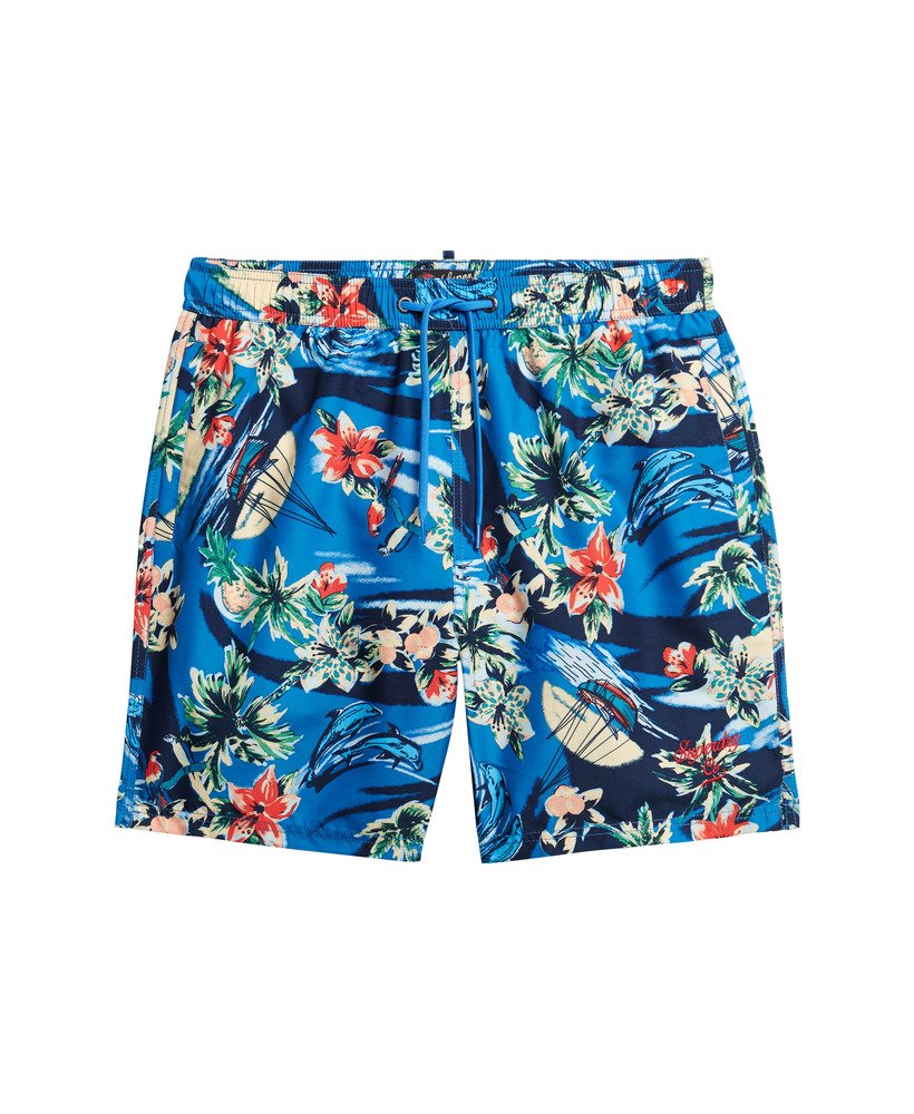 Superdry Hawaiian Print Swim Shorts Ocean – LIFE FOR MEN