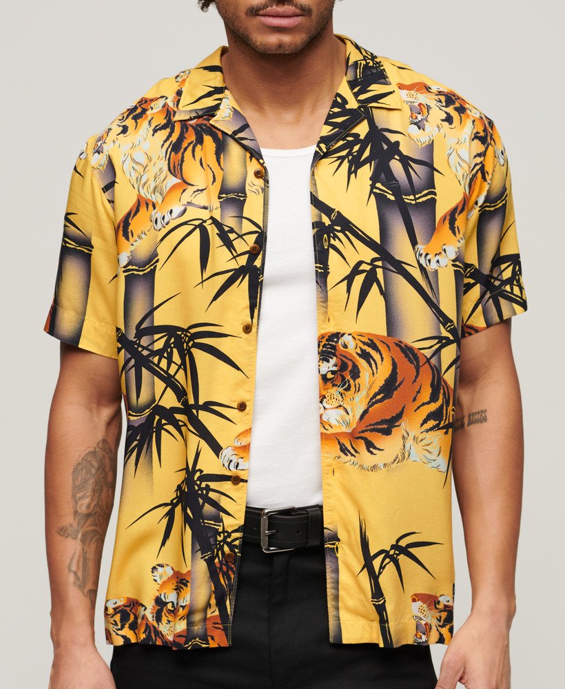 Superdry Resort Short Sleeve Shirt | Gold