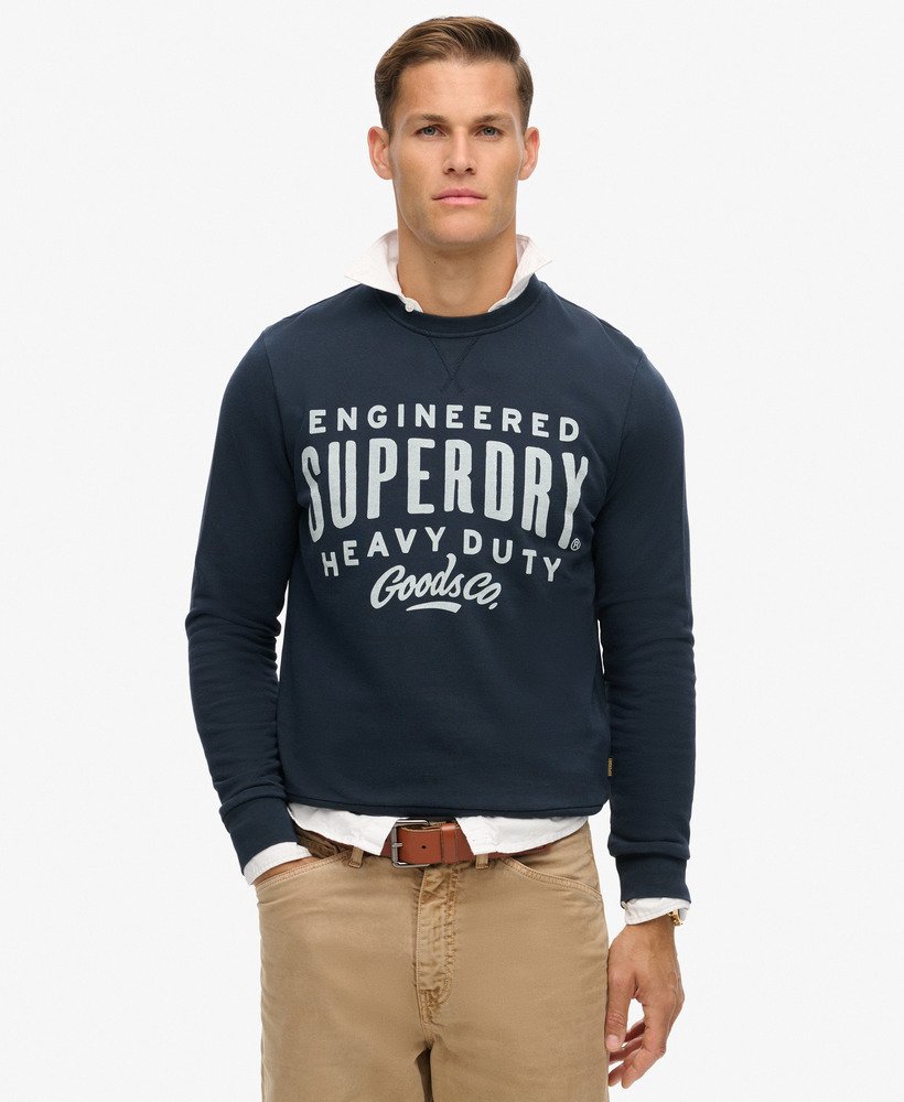 Superdry Machined Goods Crew | Eclipse Navy