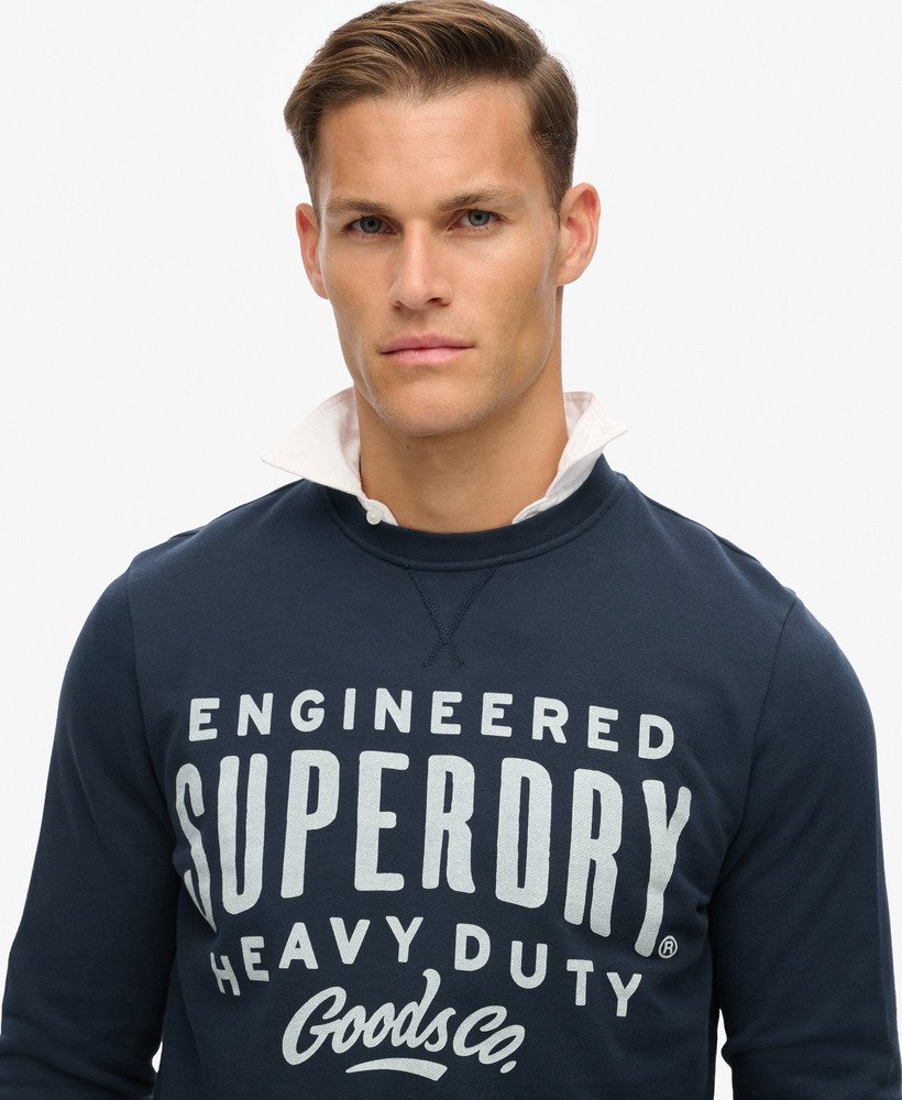 Superdry Machined Goods Crew | Eclipse Navy
