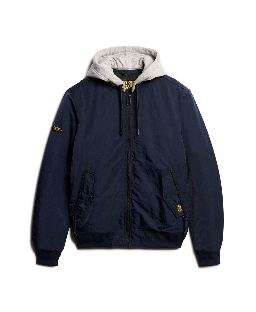 Superdry Military Hooded MA1 Jacket | Navy