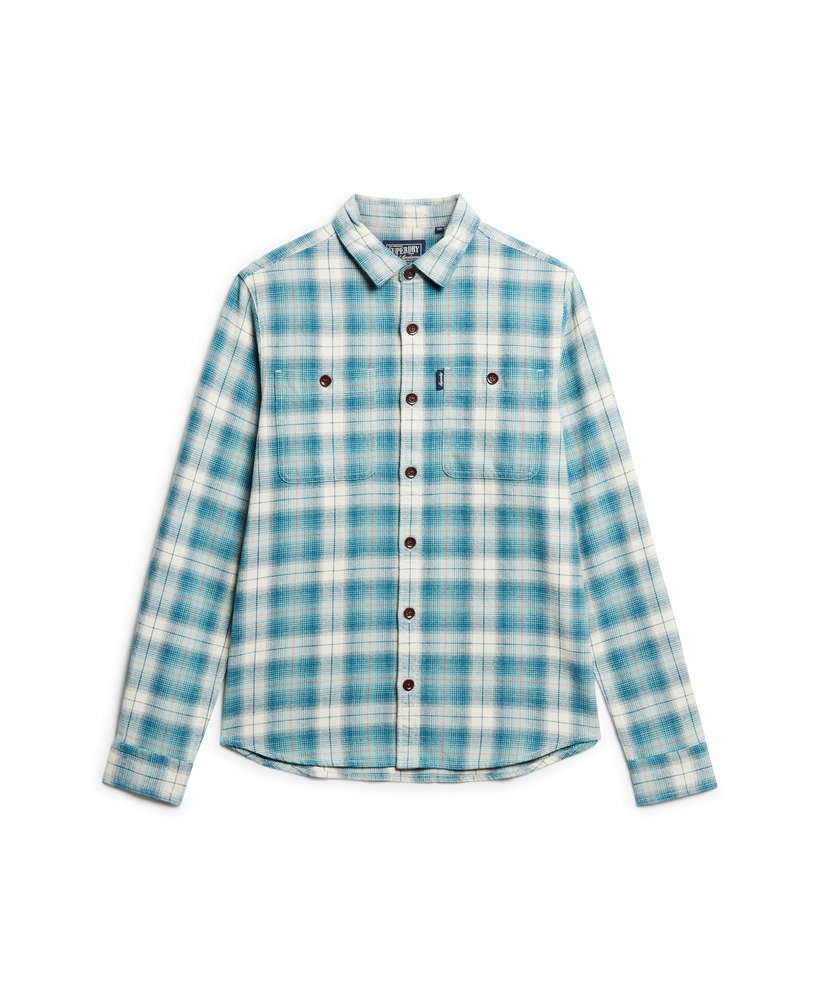 Superdry Vintage Check Overshirt | Blue Check