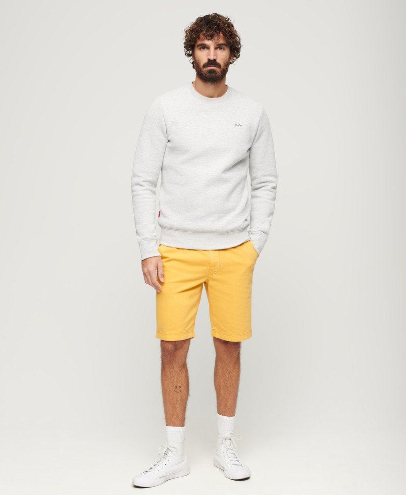 Superdry Officer Chino Shorts Yellow LIFE FOR MEN
