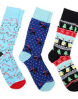Simply Unstitched Three Pack of Socks | Christmas Dogs